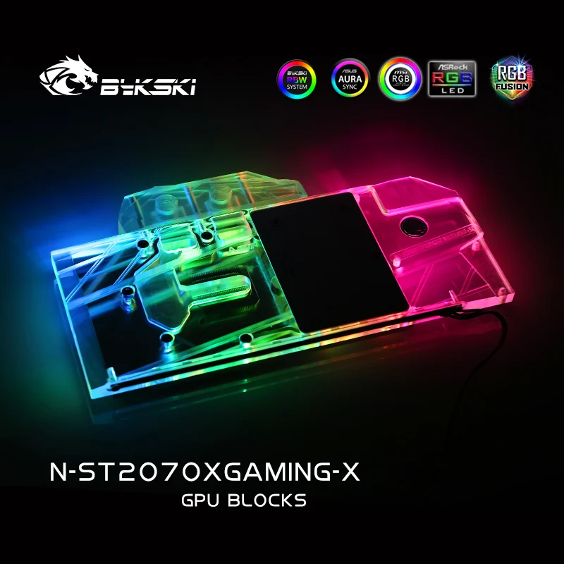 Водяной блок Bykski для ZOTAC RTX2070 8 ГБ X GAMING OC / Gaming полный медный свет|Кулеры и системы