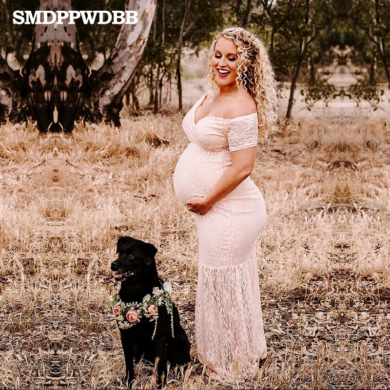 SMDPPWDBB беременности и родам Подставки для фотографий беременности и родам платья фотосессия для беременных детского дня рождения платье с коротким рукавом Макси платье с v-образным вырезом