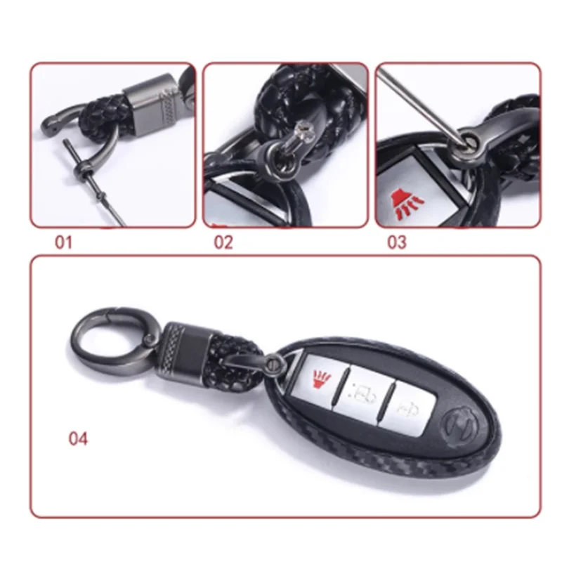 

Carbon fiber pattern car key case For Nissan Rogue XTrail T32 T31 J11 Kicks Tiida Pathfinder Murano Juke Versa Infiniti Sylphy