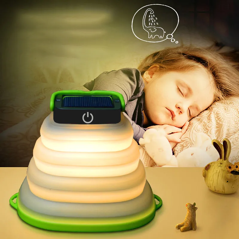 

Светодиодный фонарь на солнечной батарее, аварийная лампа, складной портативный уличный фонарь для кемпинга EDF88