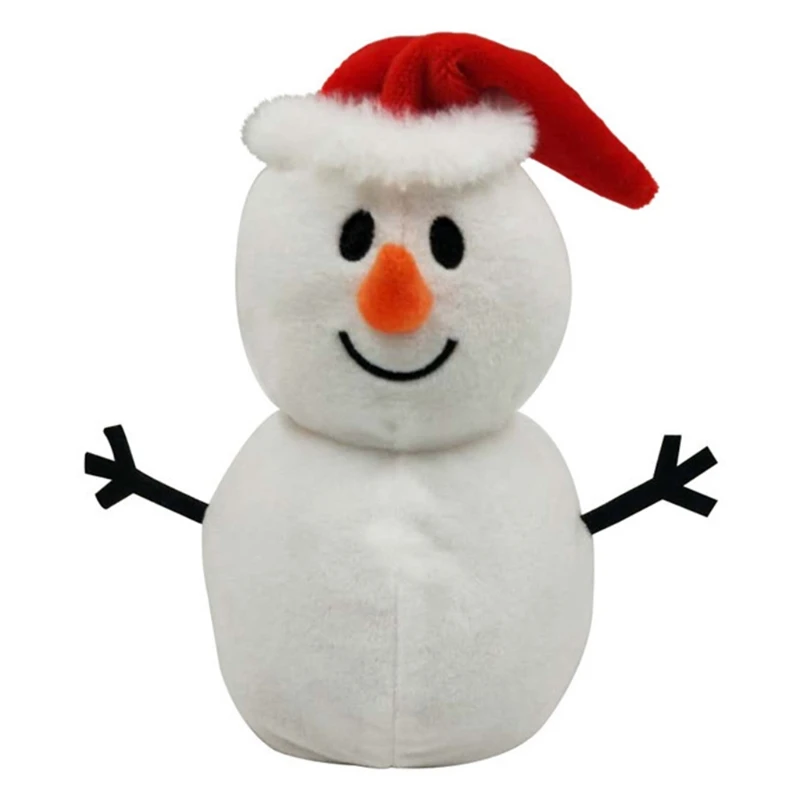 

Christmas Reversible Santa Snowman Toy Cute Double Sided Flip Plush Doll Birthday Gift for Kids Boys Girls