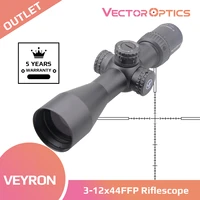 veyron vector optics ffp 3 12x44 ultra compact riflescope air rifle scope first focal plane 110 mil 223 7 62 ar15 air gun