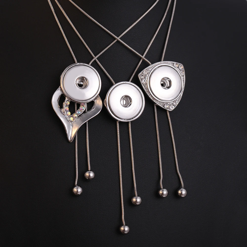 Новинка ожерелье с кнопкой ювелирное изделие из металла 18 мм 20 кнопки ювелирные