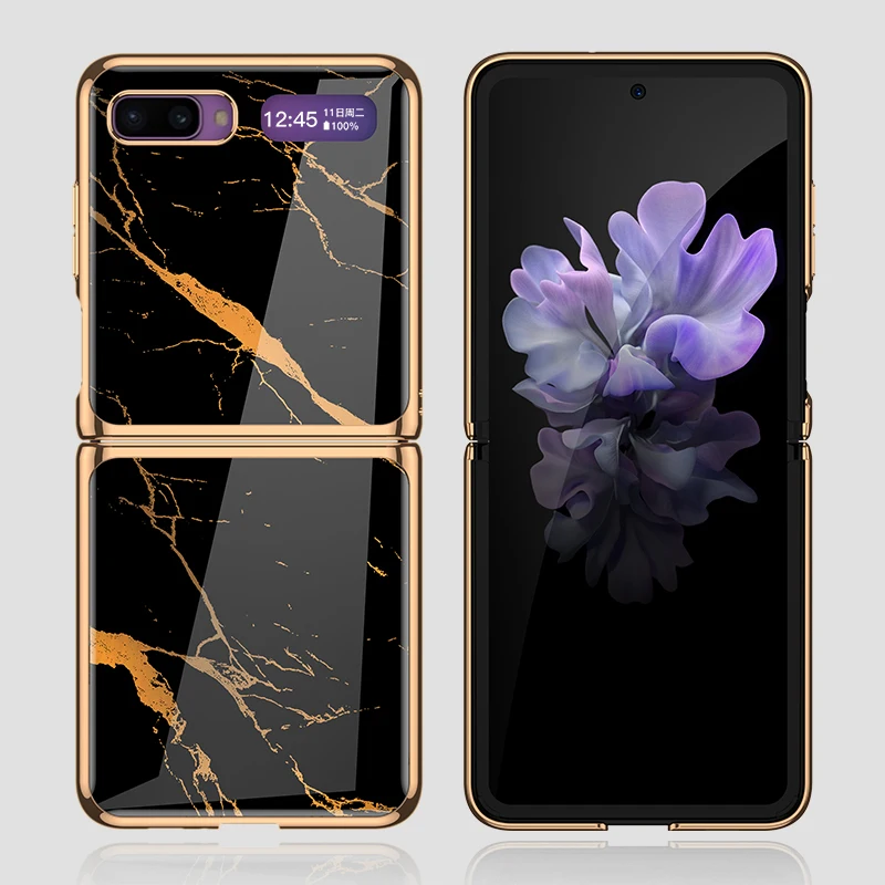 Новый мраморный складной чехол для Samsung Galaxy Z откидной защитный с защитой от