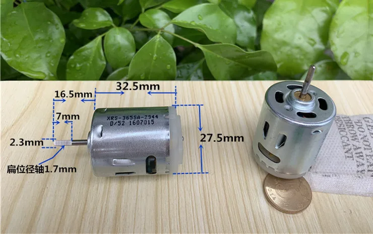 365 DC двигатель D axis interposer проводящий 12V автомобильный водяной насос мотор игрушка