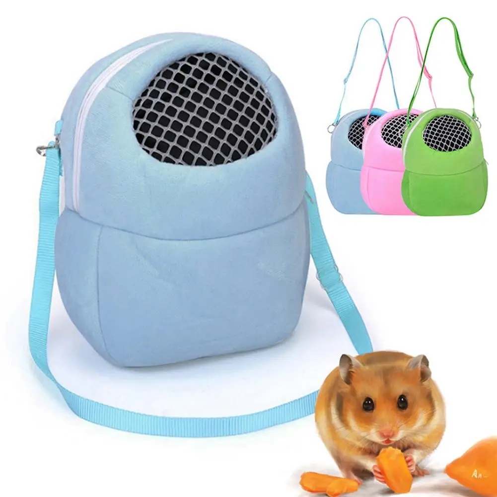 

Portable Breathable Hamster Hedgehog Bag Carrier Rabbit Cage Pets Travel Pouch Carrying supplies