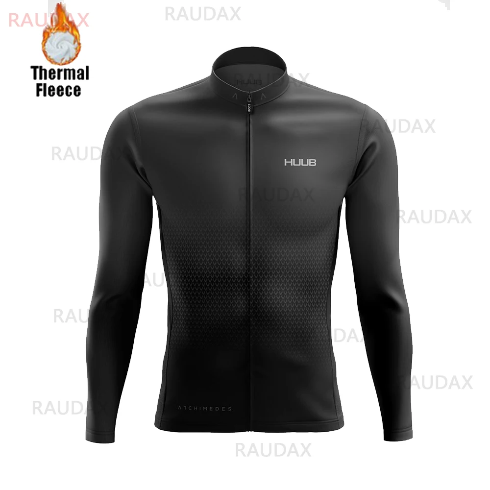 

HUUBFOX Cycling Jerseys 2021 Men's Winter Fleece Bicycle Cycling Clothing Ropa Ciclismo Mountain Road Bike Racing Bike Uniform