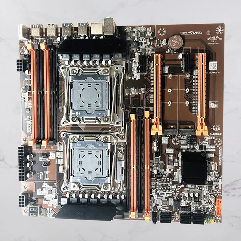 Материнская плата X99 Dual CPU LGA 2011 DDR4 RECC 2011-V3 V4 M.2 интерфейс SATA 3.0X6 материнская