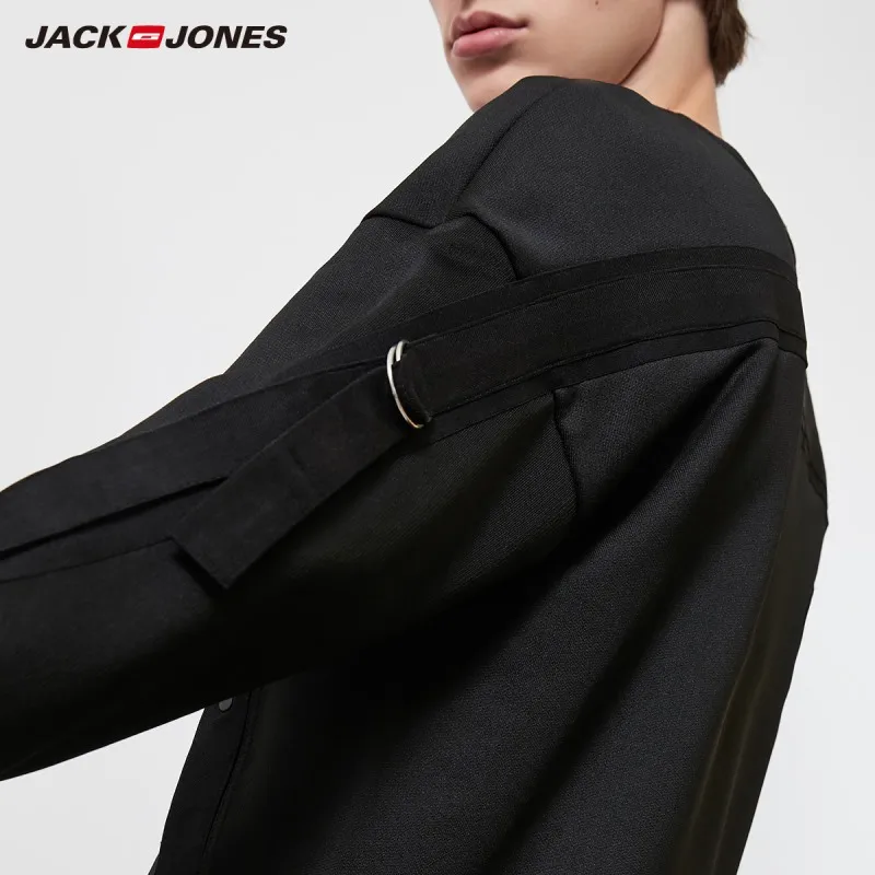 JackJones мужской модный дизайн уличная одежда черный пуловер Толстовка 219333506 |