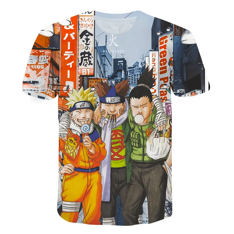 

Children's Clothing T-shirt 3D Printing Round Neck Japanese Anime Harajuku Street Fashion Shirt Children's Clothing