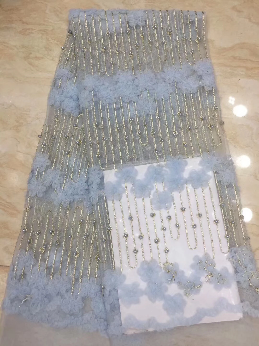

3D lace fabric 2020 high-quality lace fabric Nigerian women's lace fabric dress African tulle lace fabric D3863