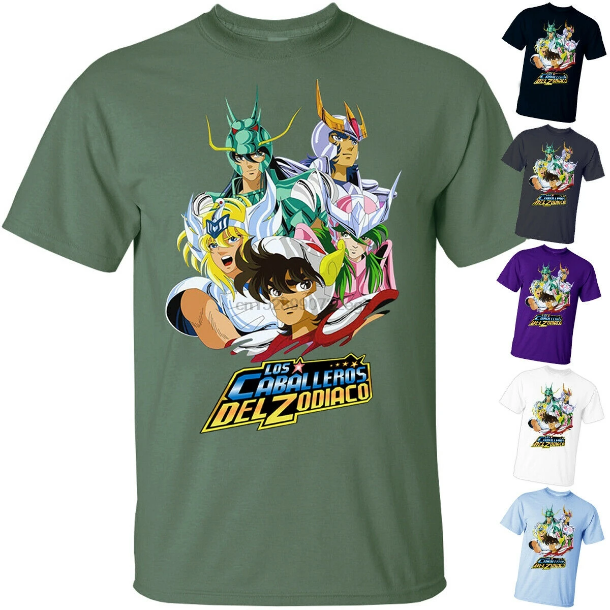 MANGA Saint Seiya V2 Los caballeros del Zodiaco футболка все размеры S-5XL | Мужская одежда