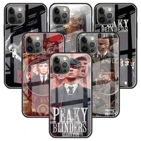 peaky blinders glass case for apple iphone 11 12 pro 7 capas for apple xr x xs max 6 6s 8 plus phone funda cover
