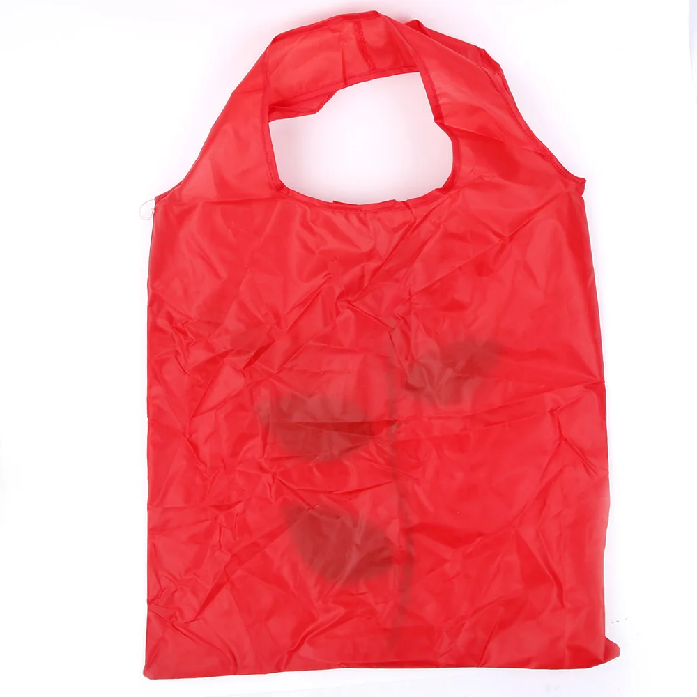 

High Quality Rose Flowers Print Nylon Reusable Foldable Handy Shopping Bag Tote Pouch Eco Storage Bags