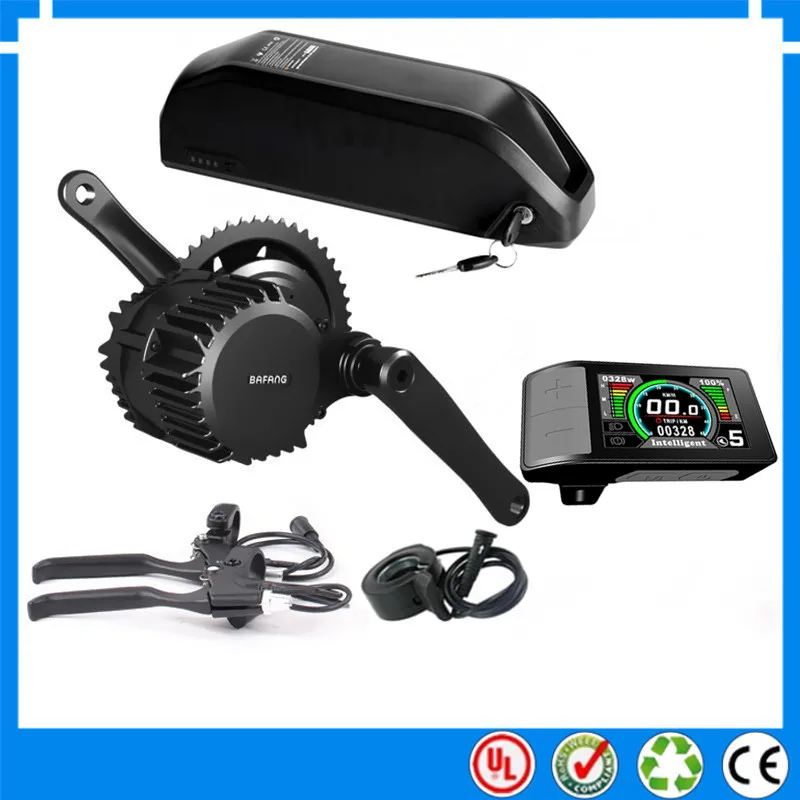 Электрический велосипед мотор комплекты Bafang BBSHD середине привода 48V 1000W 52 в 17.5Ah