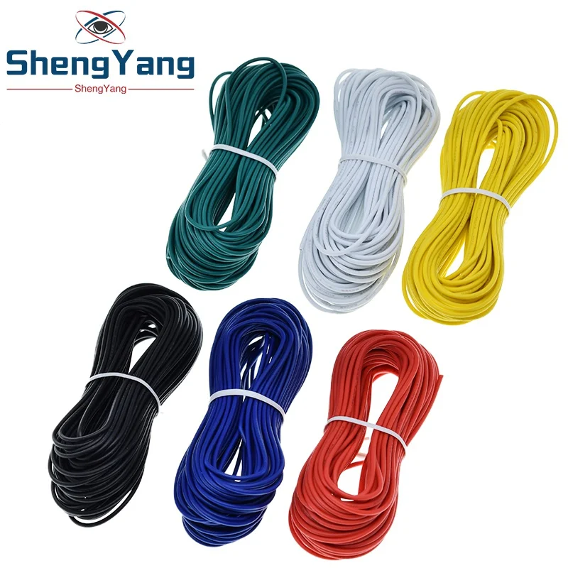 Шэньян 10 м UL 1007 24AWG Монтажный провод 80C / 300V шнур DIY электрический кабель
