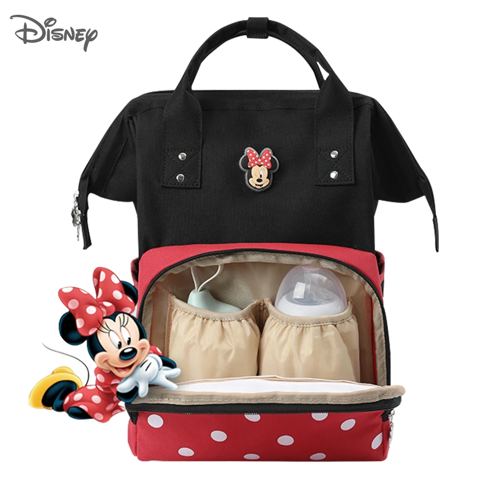 Рюкзак для подгузников disney, сумка для подгузников с изоляцией от USB, сумка для подгузников с Минни и Микки, большая емкость, сумка для путешествий, Оксфорд, для кормления ребенка, сумка для мам