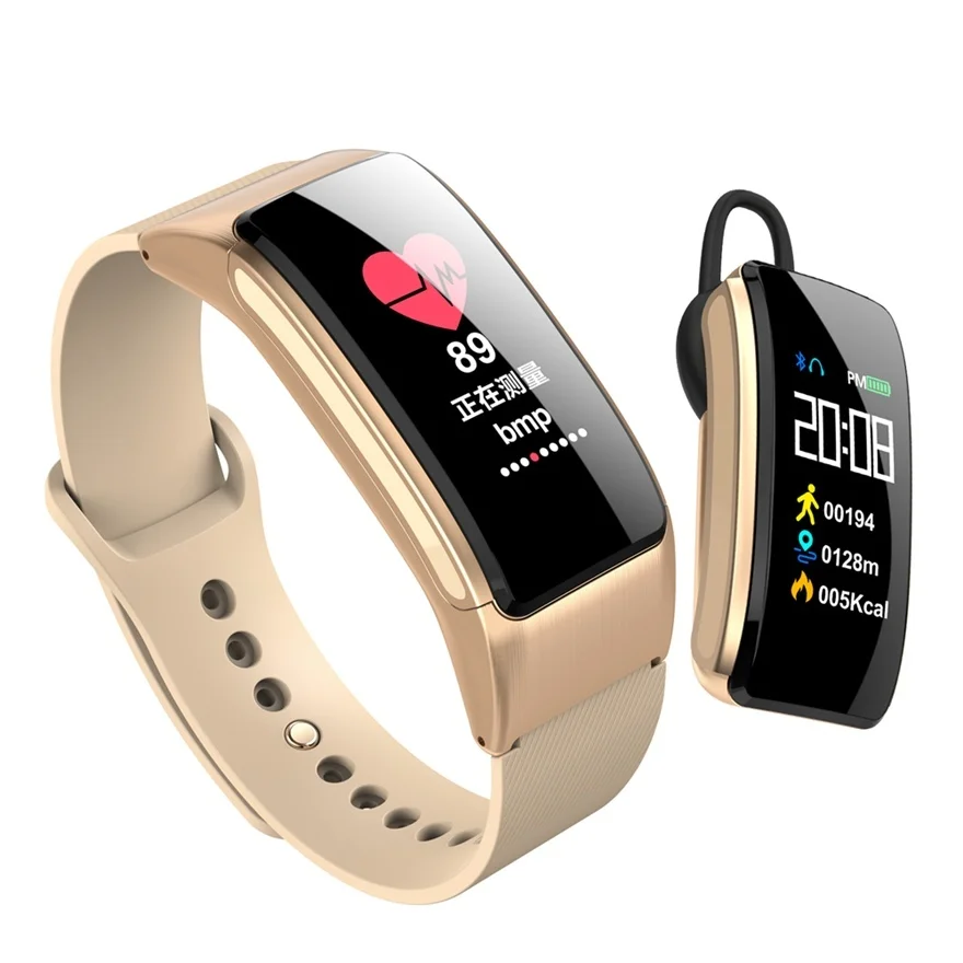 PK Huawei Talk цветной экран Bluetooth Band пульсометр кровяное давление браслет гарнитура