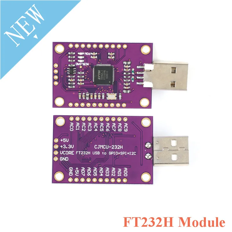 CJMCU FT232H USB к JTAG UART FIFO SPI IIC I2C высокоскоростной Многофункциональный модуль последовательного порта FT232H 3,3 В 5 В