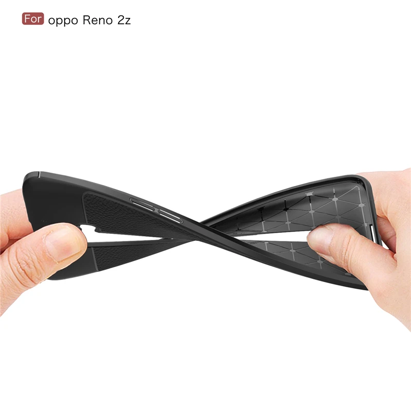 Чехол Wolfrule для Oppo Reno 2Z модный силиконовый Прочный Гибридный чехол в стиле личи Reno2