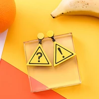big drop earrings for women statement acrylic fruit letters exaggeration funny fashion earrings 2021 jewelry wholesale