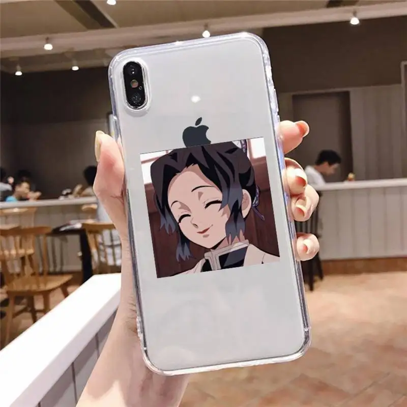

Cute Japan Demon Slayer Phone Case For iphone 12 11 8 7 6s 6 5 5s 5c se plus mini x xs xr pro max Transparent soft