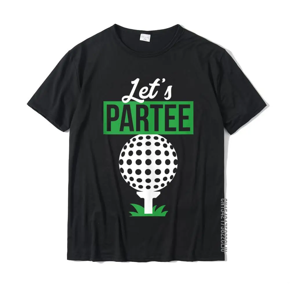 

Gift For Golfer And Golf Lover 'Let's Par-Tee' Funny Golfing Men New Arrival Normal T Shirt Cotton T Shirt Comfortable