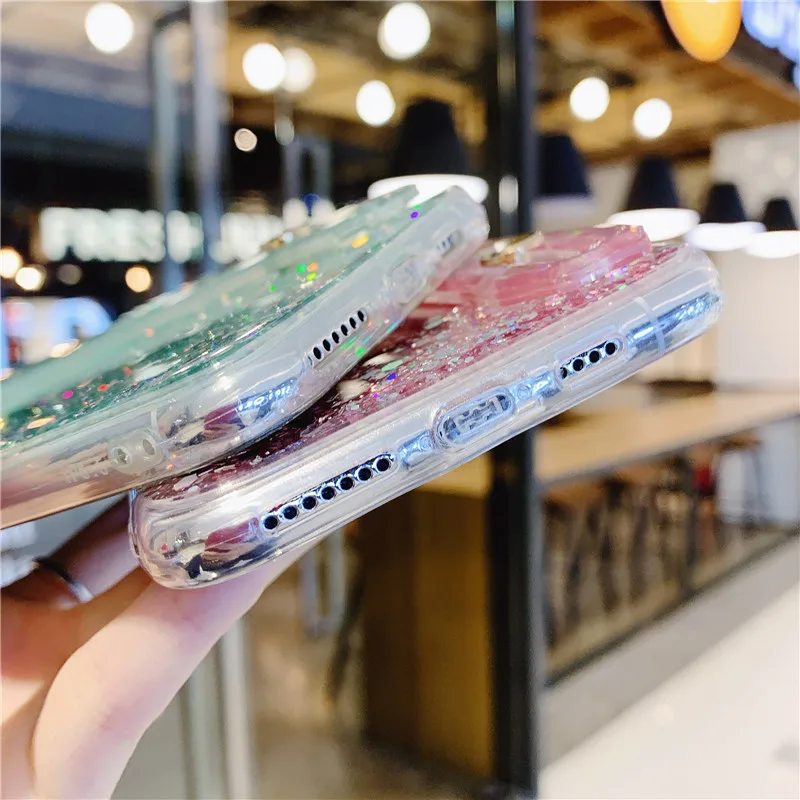Чехол с блестками для Huawei P30 Lite P20 P40 honor V10 20i 8S 9X 8A Mate 20 Pro Y6 Y9 Prime 2019|Бамперы| |