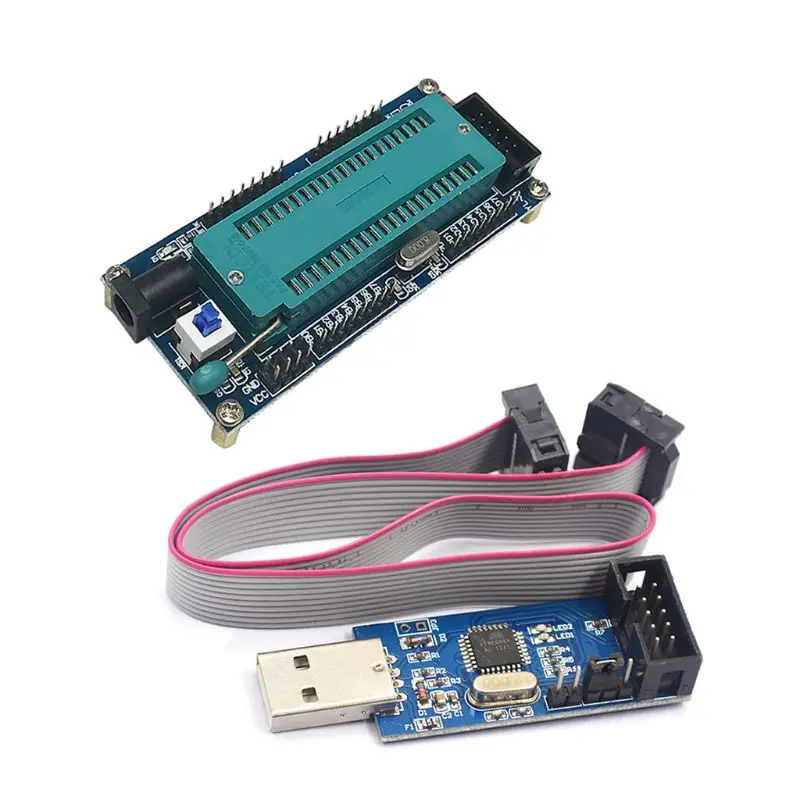 Новая макетная плата AVR ATMEGA System и USB ATMEGA8 ISP программатор 51 модуль |