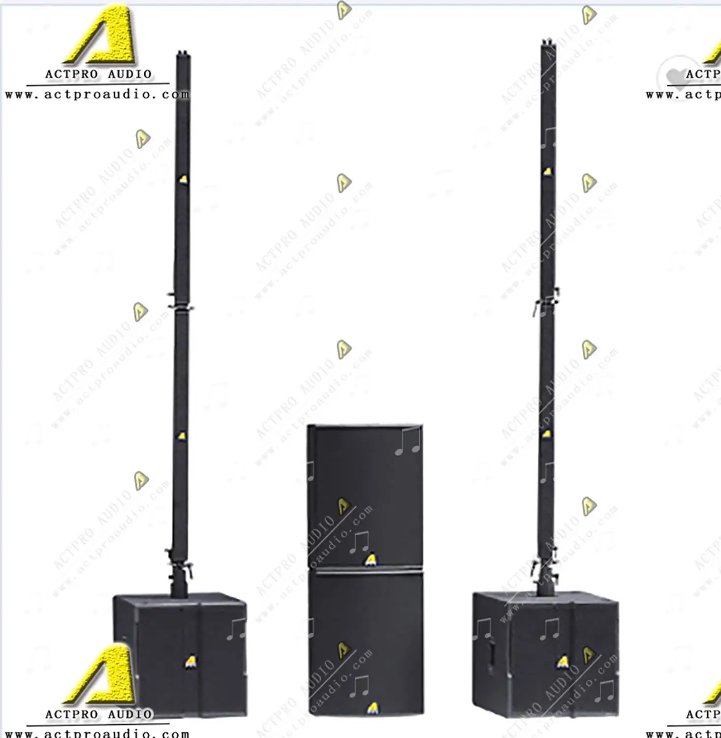 Белая профессиональная Колонка Ka162 мультимедийная активная для домашнего