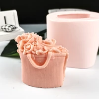 hc0299 przy rose bouquet in the bag soap mold flower mold silicone decoration plant molds flowers candle moulds bouquet