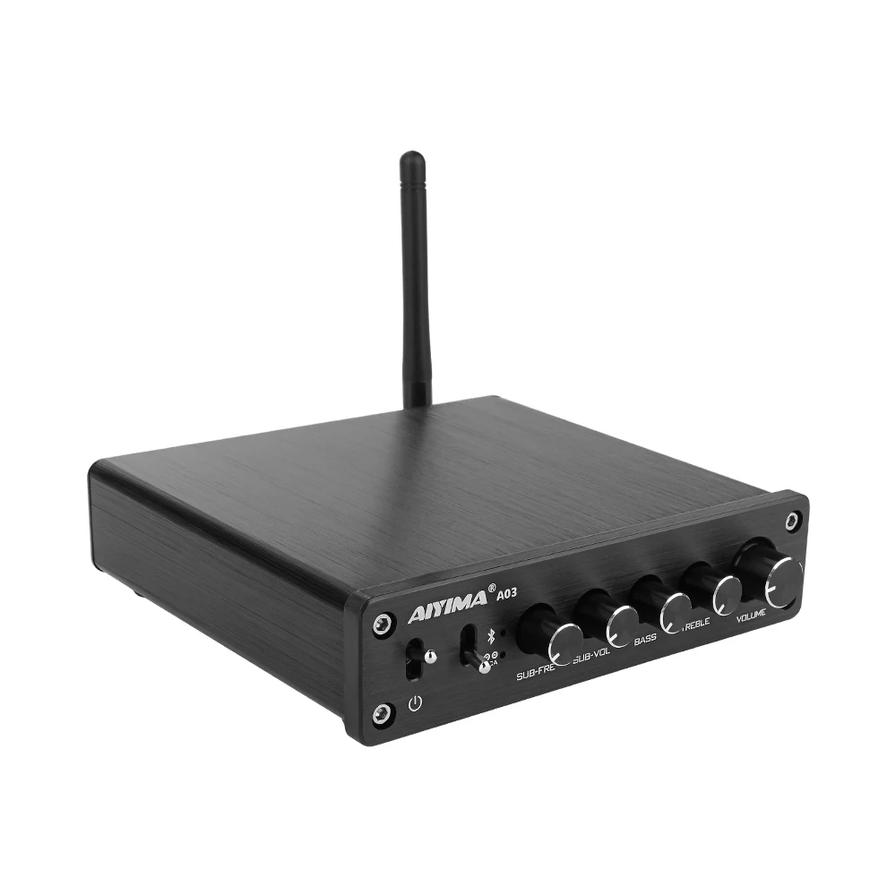 AIYIMA TPA3116 2,1 канальный 50 Вт x 2+ 100 Вт высокомощный Bluetooth цифровой усилитель сабвуфер HIFI Amplificador аудио усилители