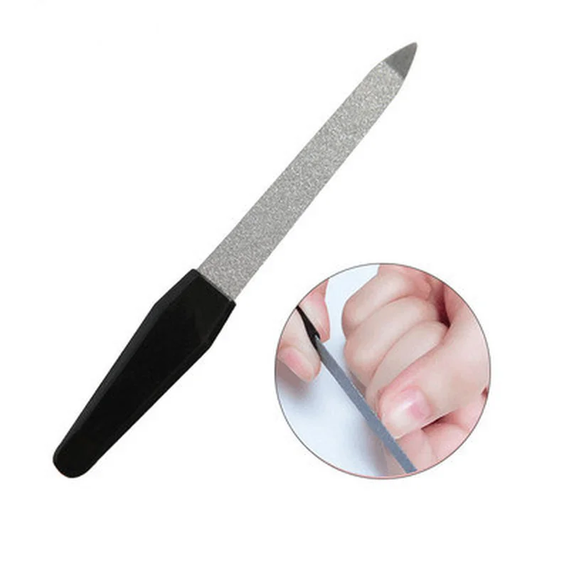 

1PCS Metal Double-sided Nail File Manicure Sharpening Nail Nail Tool Manicure Pedicure Tool High Quality Nail File Accessories