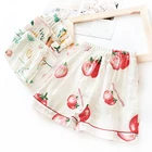 Летние сексуальные цветочные шорты для женщин, мягкая 100% Хлопковая женская одежда для сна, модные шорты, пижамные штаны для женщин