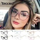 Квадратные очки кошачий глаз 2020, женские трендовые очки с несколькими секциями, брендовые дизайнерские оптические очки для компьютера, солнцезащитные очки