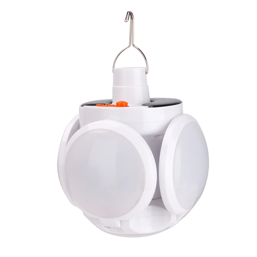 

Rotation LED Solar Lamp 5 Modes Working Lighting Indoor Outdoor Camping Tent Hiking Emergency Hanging Lights for Courtyard