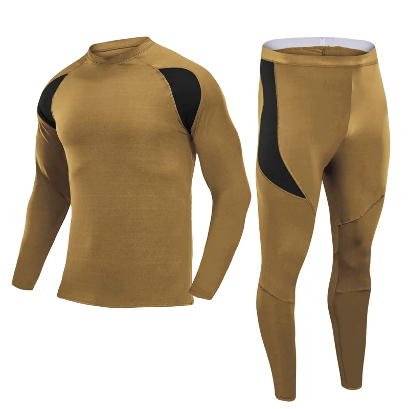 

Plus Size Fleece Underwear Set Men Long Sleeves Thick Long Johns High Quality Thermal Base Layer Sportwear New Men's Pajamas