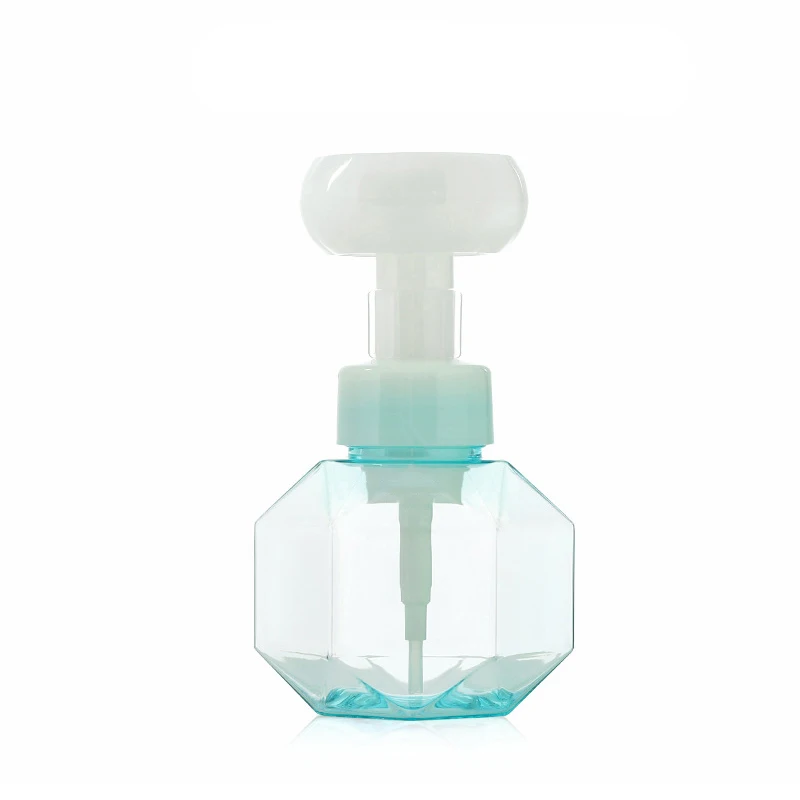 

5-color Liquid Soap Dispenser Flower Shape Foam Foaming Pump Empty Box Shower Gel Foam Pump Bottle Kitchen Plastic Clear Bottles