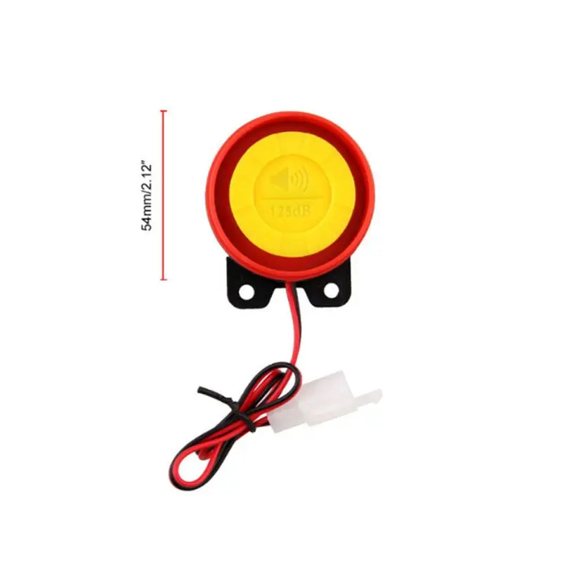 

Motorcycle Bike Anti-Theft Remote Control Alarm System Horn Alarm Bi-Color