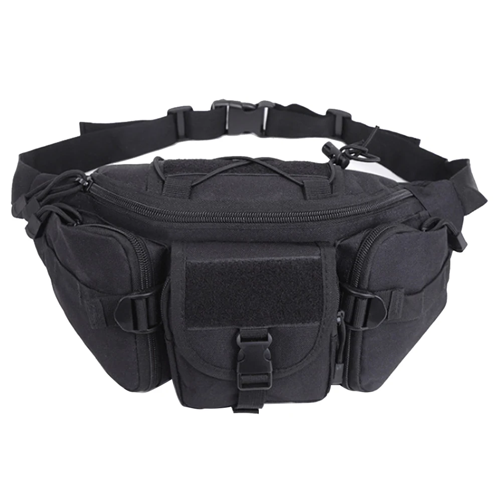

Running Hip Pack Sports Waist Bag Outdoor Climbing Travel Adjustable Belt Waterproof Oxford Multi Pockets Durable Portable
