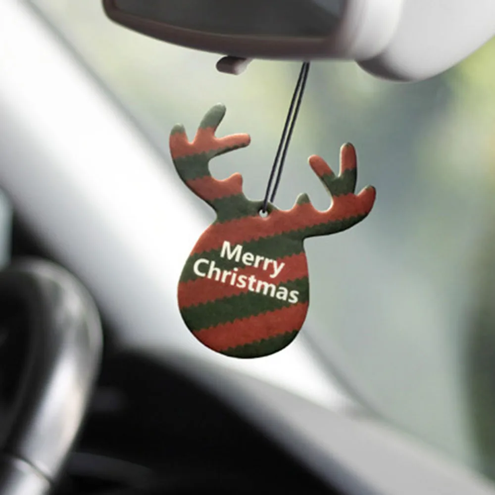 Рождественский орнамент автомобильный освежитель воздуха милые рога освежители