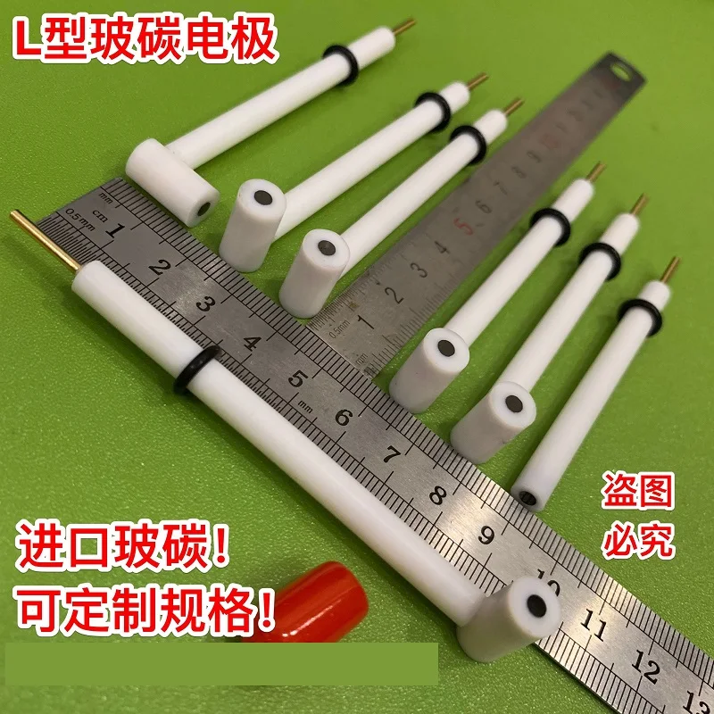 3/4/5 мм/л стеклянный углеродный электрод инертный диск рабочий лаборатория