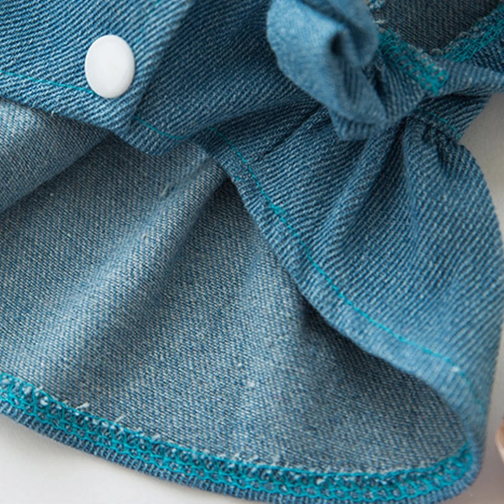 Puff sleeve denim skirt dog clothes pet cat coat puppy Christmas Easter Chihuahua bulldog summer | Дом и сад