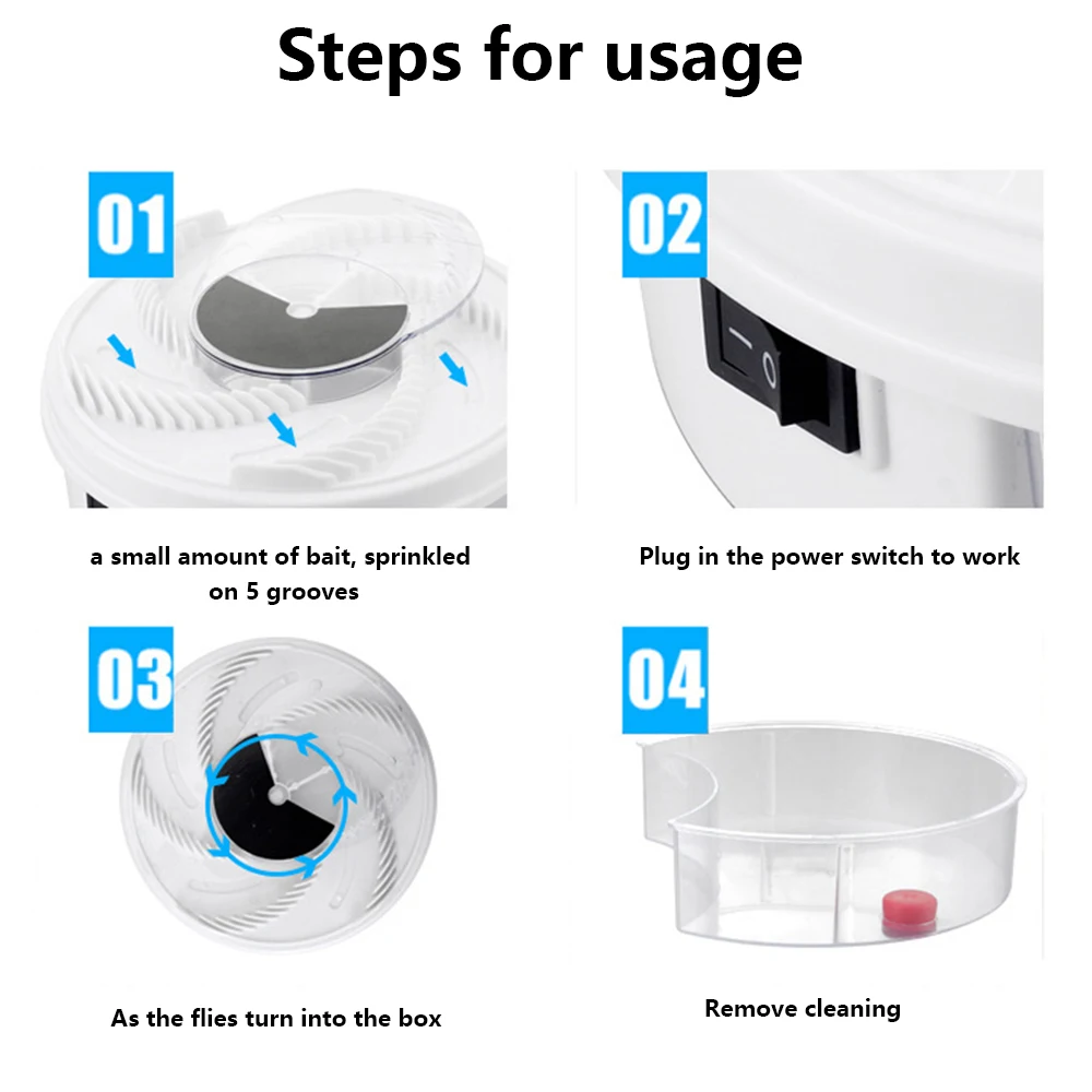 Электрическая эффективная ловушка для мух насекомых Usb Автоматический борьбы с