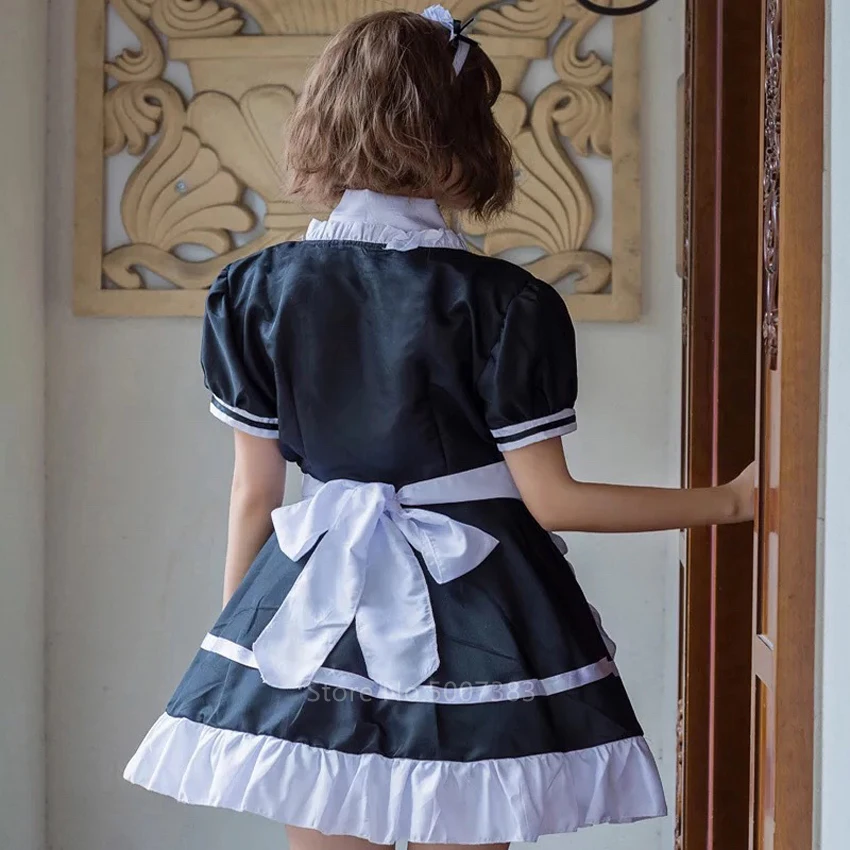 Женский костюм милой горничной карнавальный аниме униформа кафе для вечерние