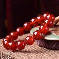 6mm8mm10mm jade carnelian tumbled bracelet jewellry yellow red round bead for women men healing reiki bangle natural lk4d3