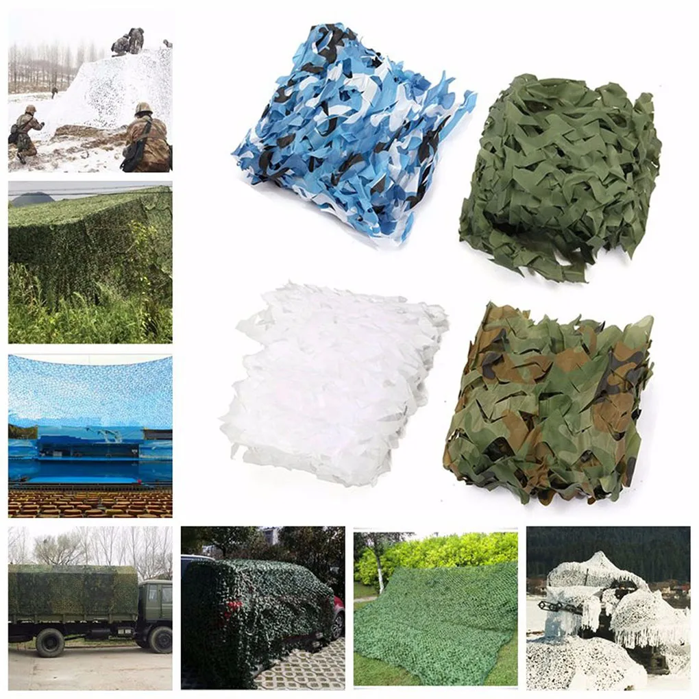 2x2 м Крышка Ghillie Военная камуфляжная тактическая армейская Охота Джунгли лесная