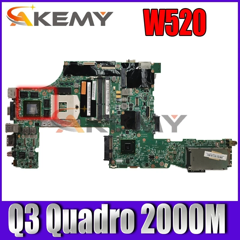 

Akemy LKN-3 WS MB 48.4KE27.051 FRU 04W2029 для Lenovo Thinkpad W520 Материнская плата ноутбука QM67 DDR3 Q3 Квадро 2000 м gpu