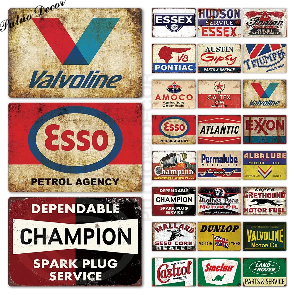 Metal Sign Plaque Metal Vintage Garage Tin Sign Metal Plate Retro Garage Decor Bar Pub Man Cave Decor