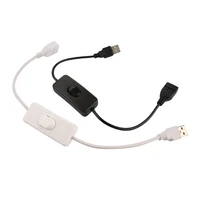 1pc usb cable male to female with switch onoff cable extension cable lamp control